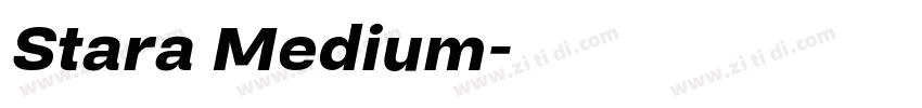 Stara Medium字体转换